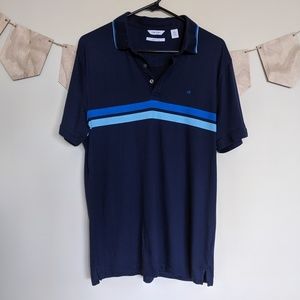 Calvin Klein Polo Blue Stripe Polo Liquid Touch LG